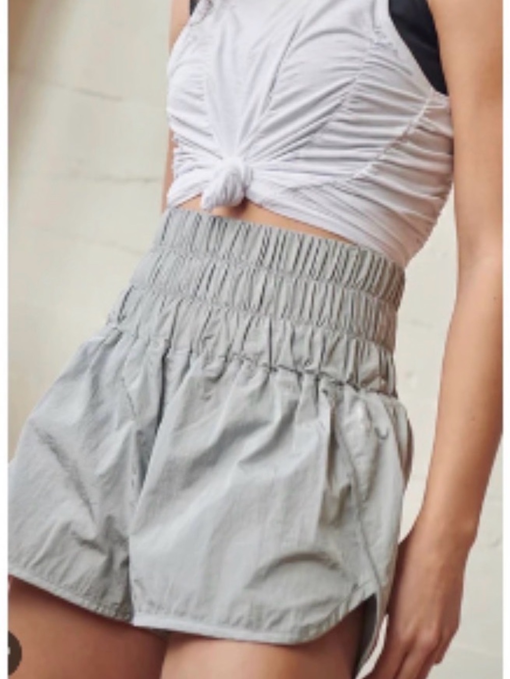 FP Movement Arctic Mist The Way Home High-Waisted Athletic Shorts
